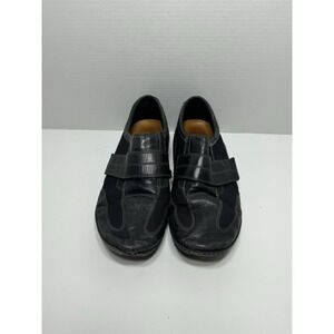 COLE HAAN N!ke Air Black Leather Casual Shoes Mens Size US 11.5